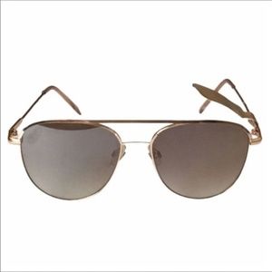 Frye Evelyn Sunglasses - Gold Rim Aviator Sunglasses